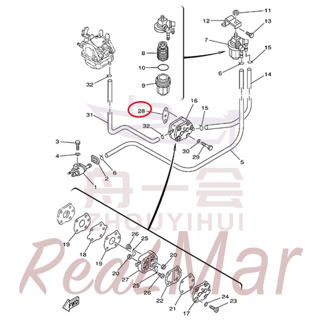 GASKET  FUEL PUMP 1 (650-24431-A0),Dimo,GASKET  FUEL PUMP 1 (650-24431-A0)-Dimo