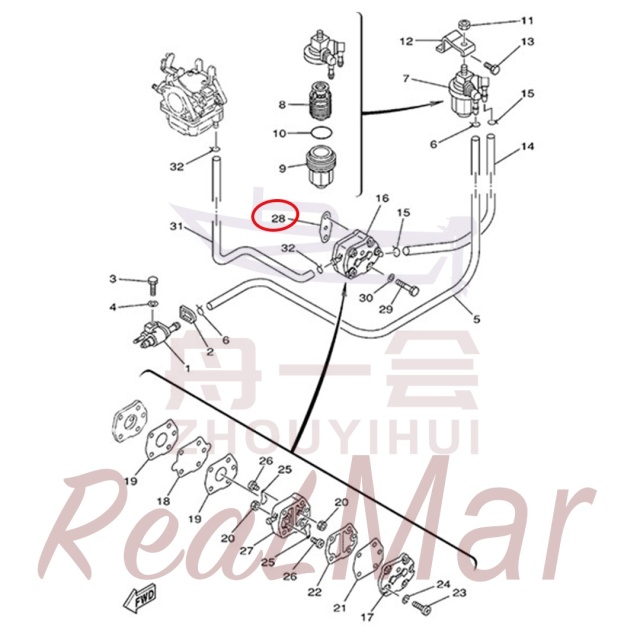 GASKET  FUEL PUMP 1 (650-24431-A0),Dimo,GASKET  FUEL PUMP 1 (650-24431-A0)-Dimo