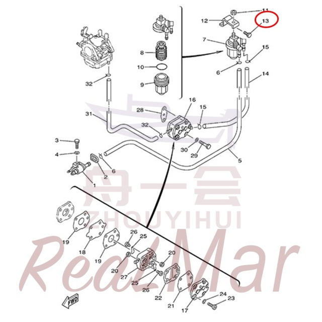 BOLT (97013-06014),Dimo,BOLT (97013-06014)-Dimo
