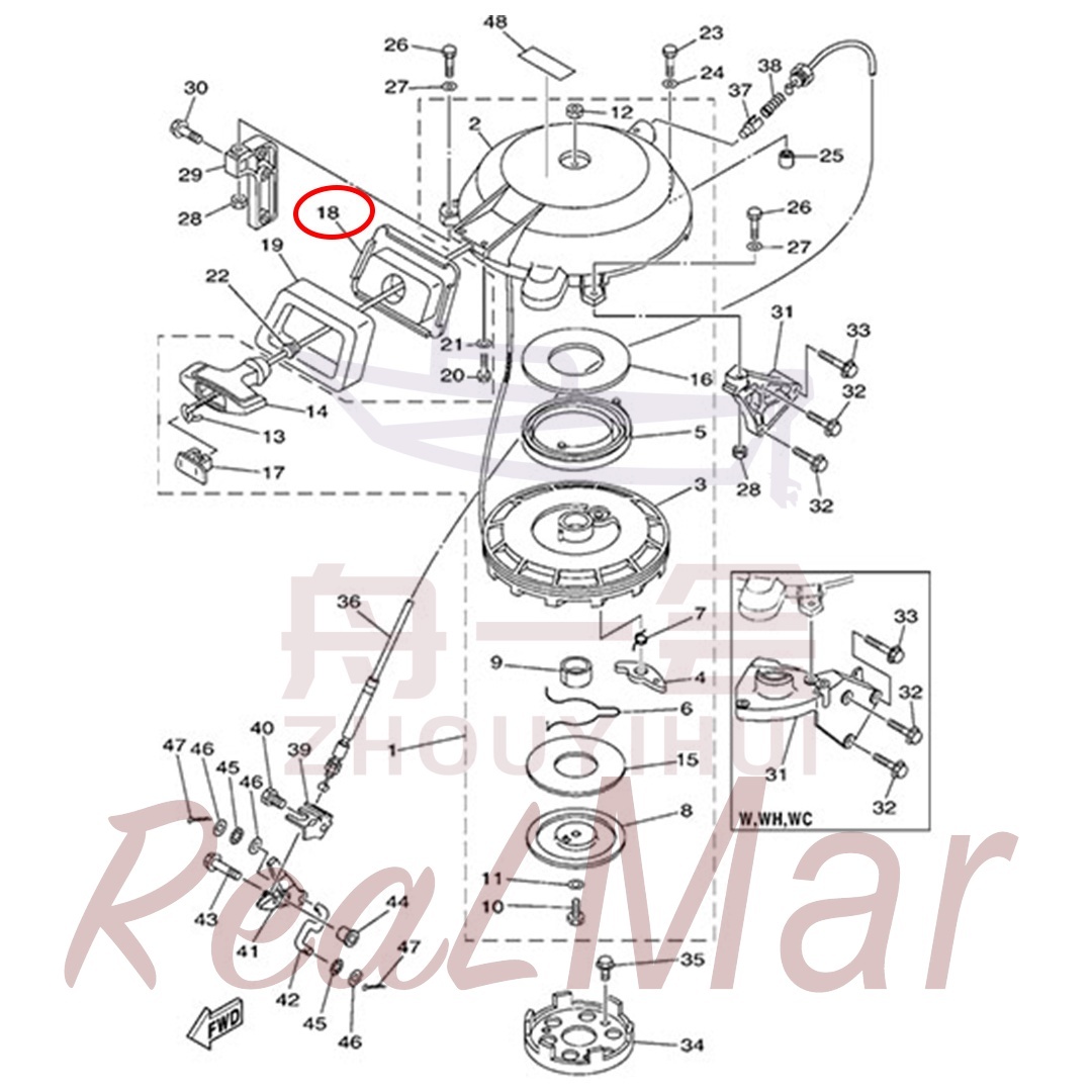 GUIDE  ROPE (61N-15758-01-4D),Dimo,GUIDE  ROPE (61N-15758-01-4D)-Dimo