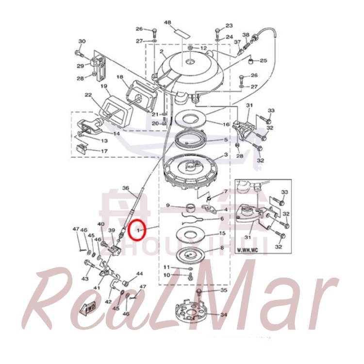 STARTER ASSY (61N-W1571-10),Dimo,STARTER ASSY (61N-W1571-10)-Dimo