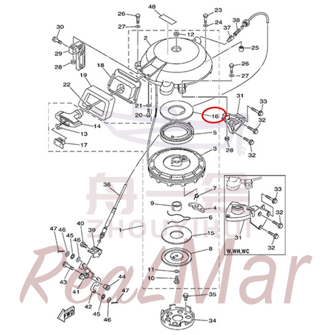 .WASHER  THRUST (6F5-15739-00),Dimo,.WASHER  THRUST (6F5-15739-00)-Dimo