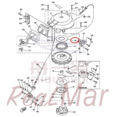 .WASHER  THRUST (6F5-15739-00),Dimo,.WASHER  THRUST (6F5-15739-00)-Dimo