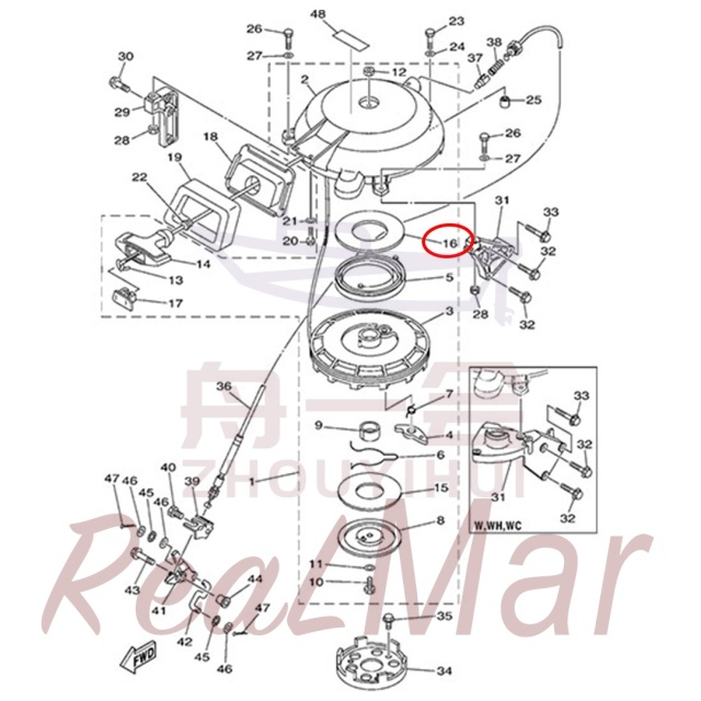.WASHER  THRUST (6F5-15739-00),Dimo,.WASHER  THRUST (6F5-15739-00)-Dimo