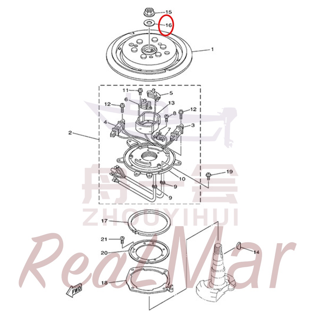 WASHER  PLATE (90201-16M44),Dimo,WASHER  PLATE (90201-16M44)-Dimo
