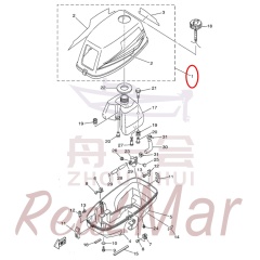 TOP COWLING ASSY (6L5-42610-13-4D),Dimo,TOP COWLING ASSY (6L5-42610-13-4D)-Dimo