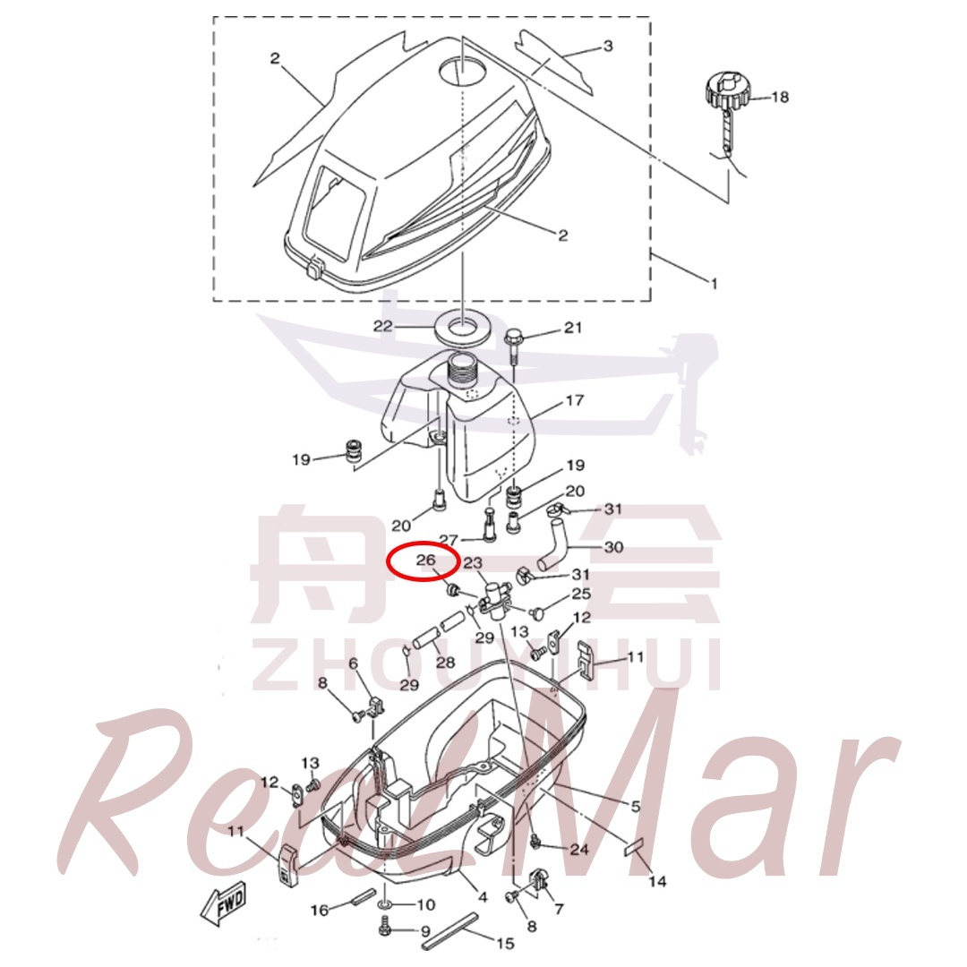 INDICATOR 4 (6L5-44197-00),Dimo,INDICATOR 4 (6L5-44197-00)-Dimo