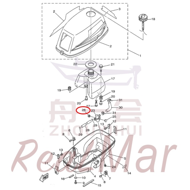 INDICATOR 4 (6L5-44197-00),Dimo,INDICATOR 4 (6L5-44197-00)-Dimo