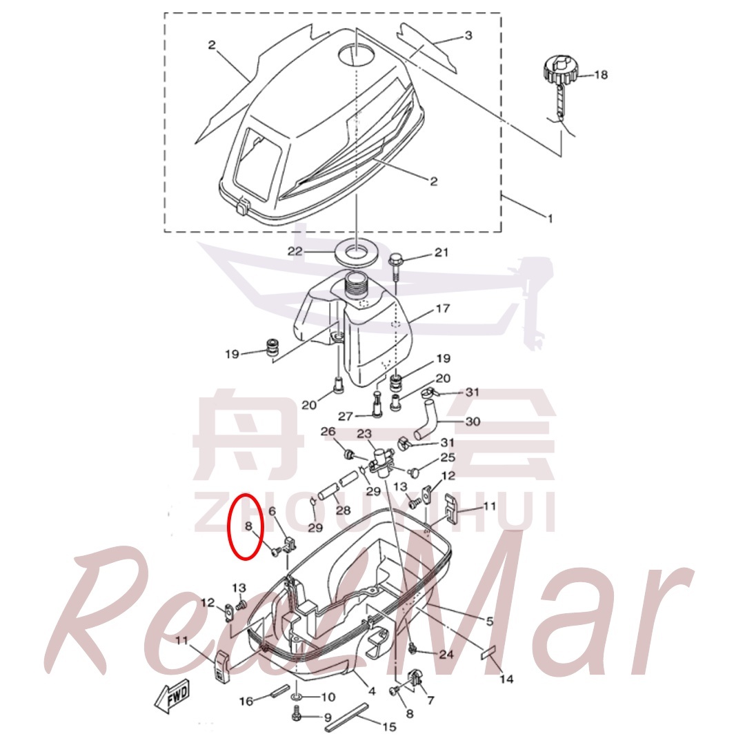 SCREW  PAN HEAD (97880-05010),Dimo,SCREW  PAN HEAD (97880-05010)-Dimo