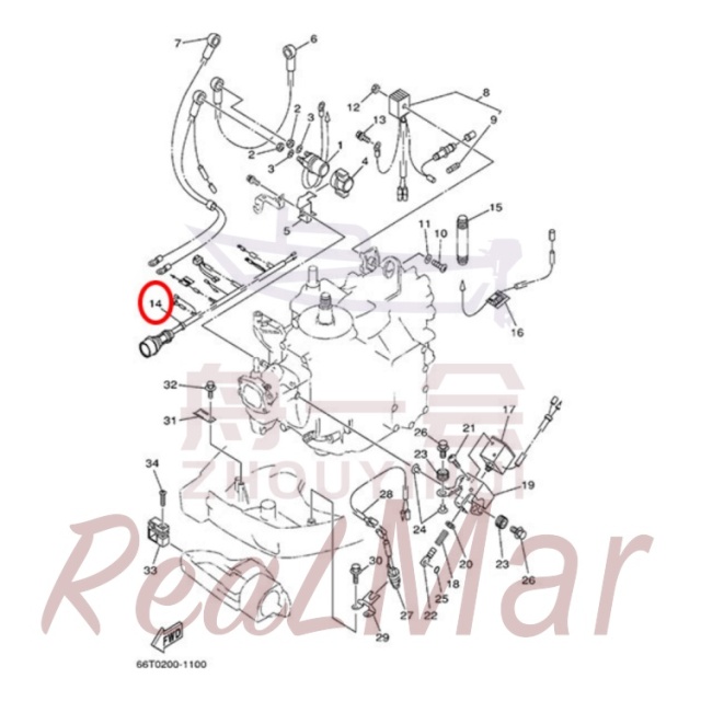 WIRE HARNESS ASSY (66T-82590-00),Dimo,WIRE HARNESS ASSY (66T-82590-00)-Dimo