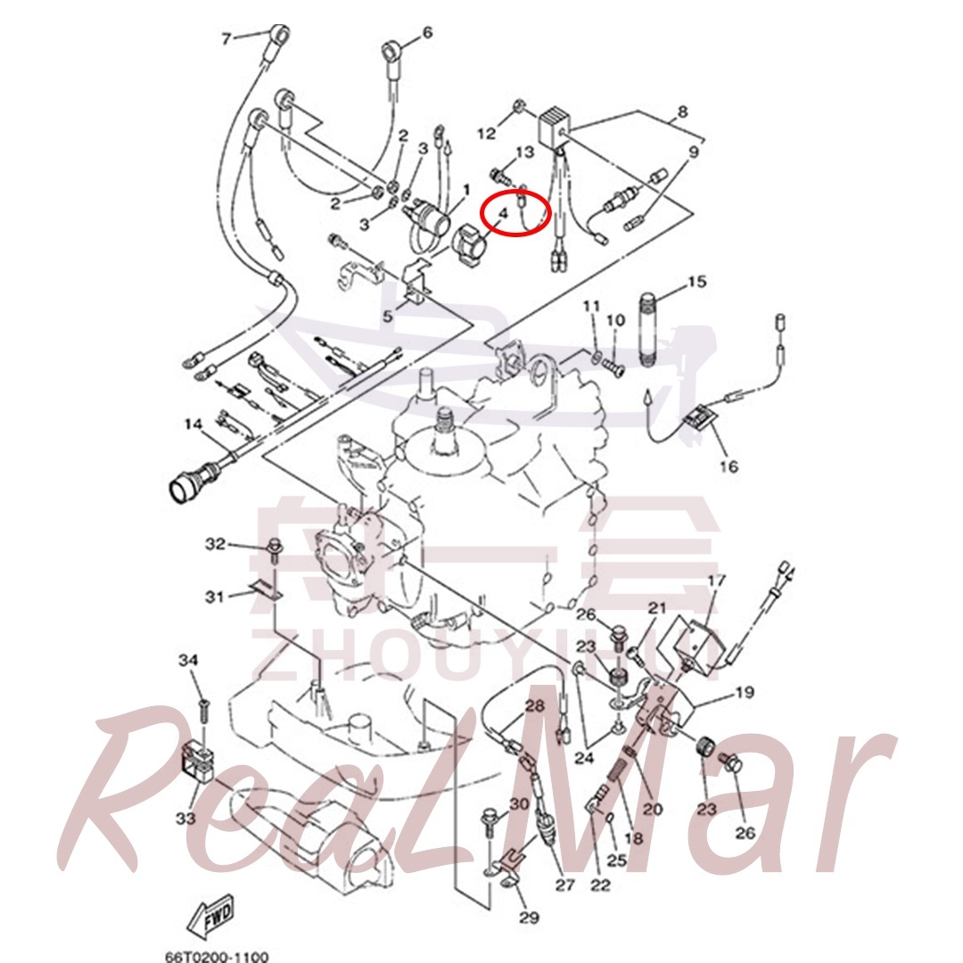 HOLDER  RELAY (6G1-81952-00),Dimo,HOLDER  RELAY (6G1-81952-00)-Dimo