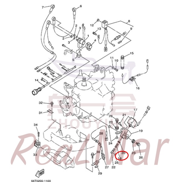 WIRE  PULL (6J4-86116-00),Dimo,WIRE  PULL (6J4-86116-00)-Dimo