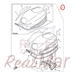 TOP COWLING ASSY (66T-42610-K0-4D),Dimo,TOP COWLING ASSY (66T-42610-K0-4D)-Dimo