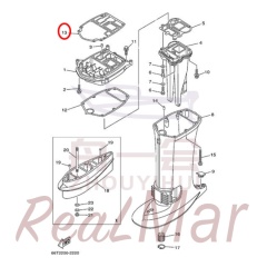 GASKET  UPPER CASING (66T-45113-A0),Dimo,GASKET  UPPER CASING (66T-45113-A0)-Dimo