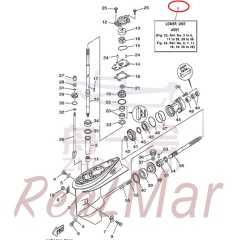 LOWER UNIT ASSY (66T-45300-01-4D),Dimo,LOWER UNIT ASSY (66T-45300-01-4D)-Dimo