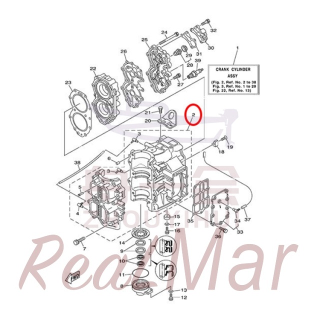 CRANKCASE ASSY (66T-15100-02-1S),Dimo,CRANKCASE ASSY (66T-15100-02-1S)-Dimo