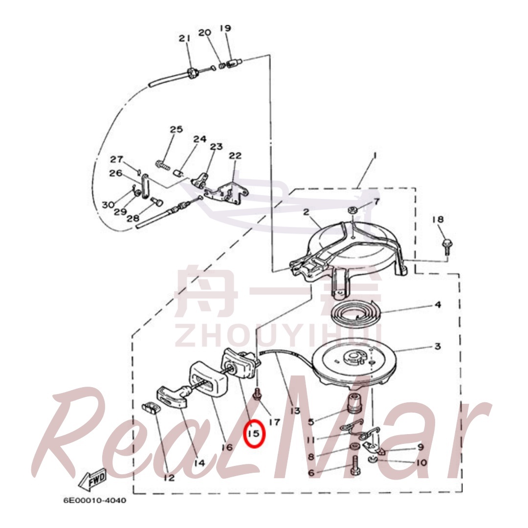 .GUIDE  ROPE (6E3-15758-01),Dimo,.GUIDE  ROPE (6E3-15758-01)-Dimo