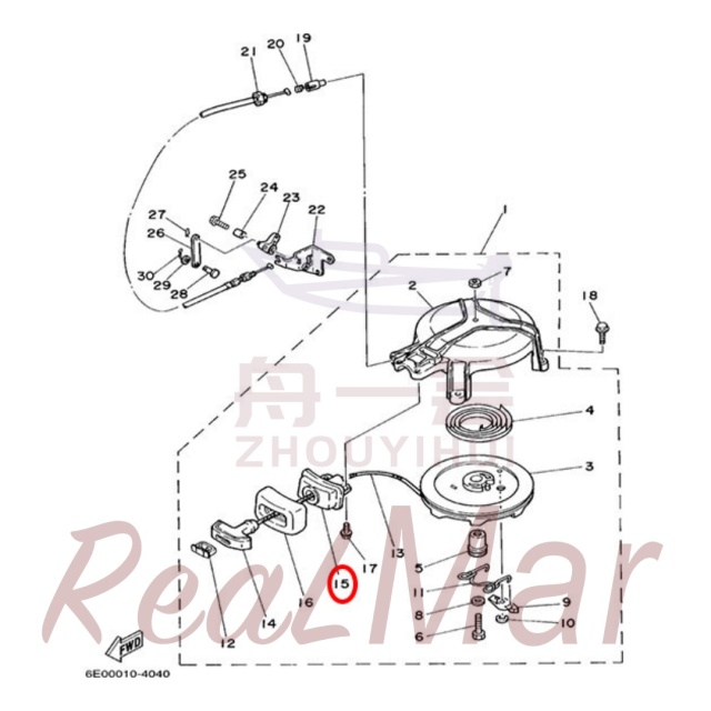 .GUIDE  ROPE (6E3-15758-01),Dimo,.GUIDE  ROPE (6E3-15758-01)-Dimo