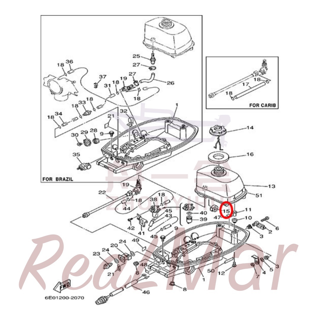 DAMPER  LOCATING 1 (6E0-24181-00),Dimo,DAMPER  LOCATING 1 (6E0-24181-00)-Dimo