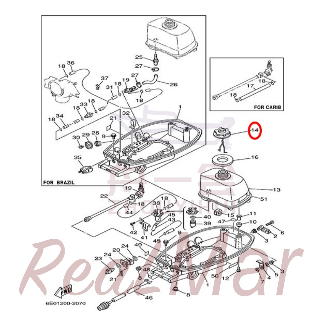CAP ASSY (6E0-24610-02),Dimo,CAP ASSY (6E0-24610-02)-Dimo