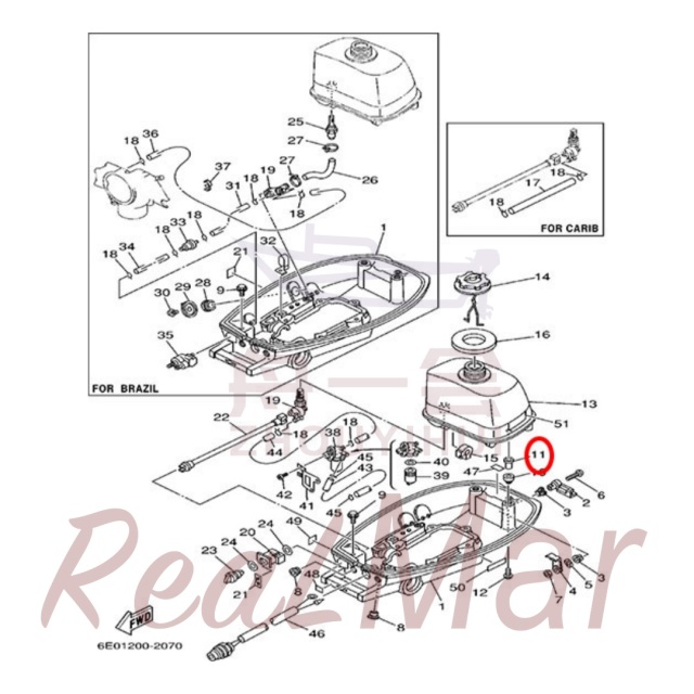 PIPE (6E0-42542-00),Dimo,PIPE (6E0-42542-00)-Dimo