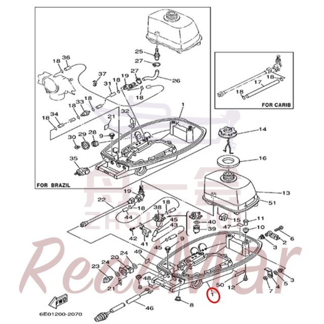 COWLING  BOTTOM (6E0-42711-05-4D),Dimo,COWLING  BOTTOM (6E0-42711-05-4D)-Dimo