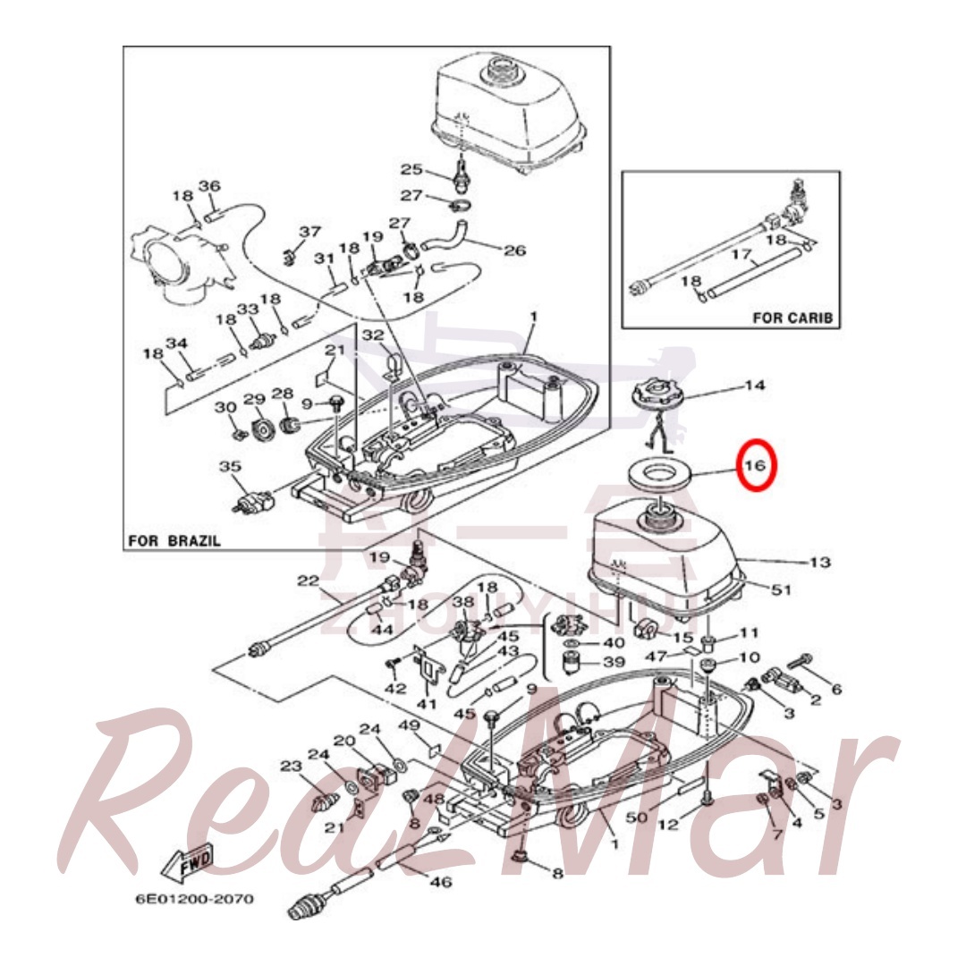 GASKET  CAP 1 (6E3-24641-00),Dimo,GASKET  CAP 1 (6E3-24641-00)-Dimo