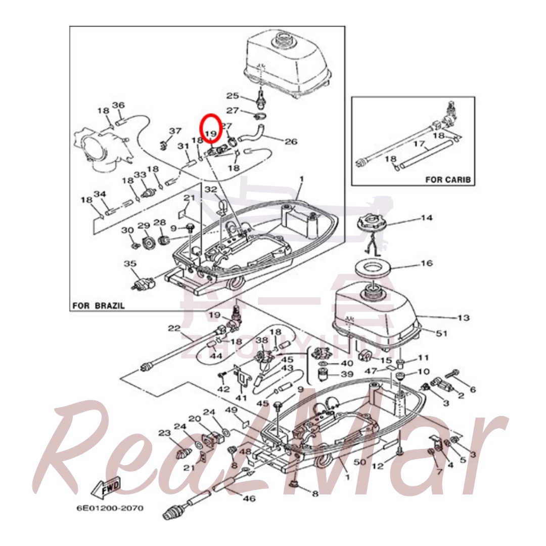 FUEL COCK ASSY 1 (6L5-24500-60-00),Dimo,FUEL COCK ASSY 1 (6L5-24500-60-00)-Dimo