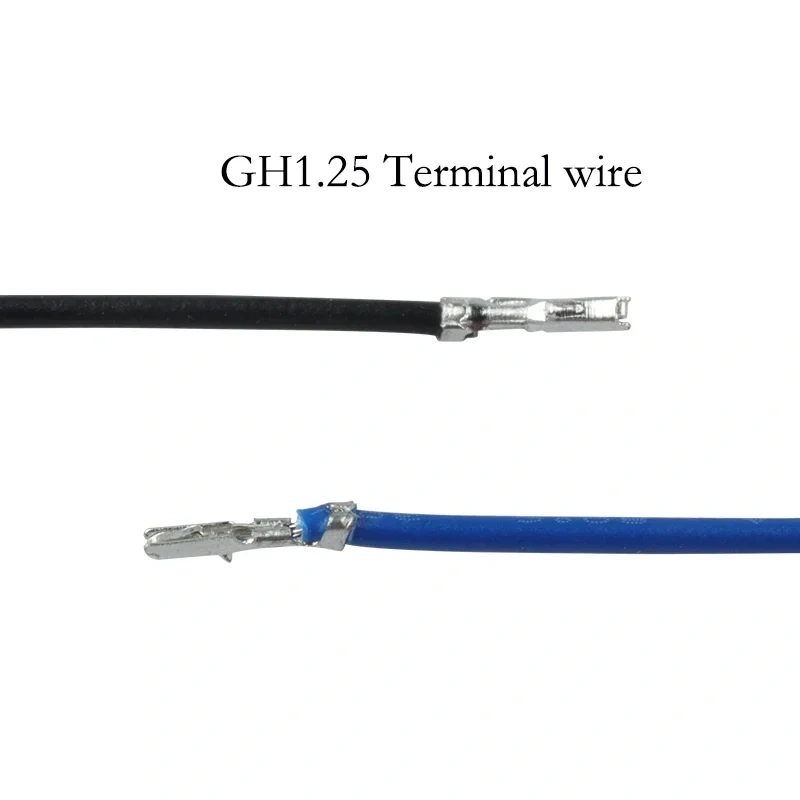 100pcs SH1.0 MX1.25 GH1.25 PH2.0 XH2.54 Soft Silicon High Temp Resist Terminal Wire Cable 10/20cm Single Double Terminal Crimped