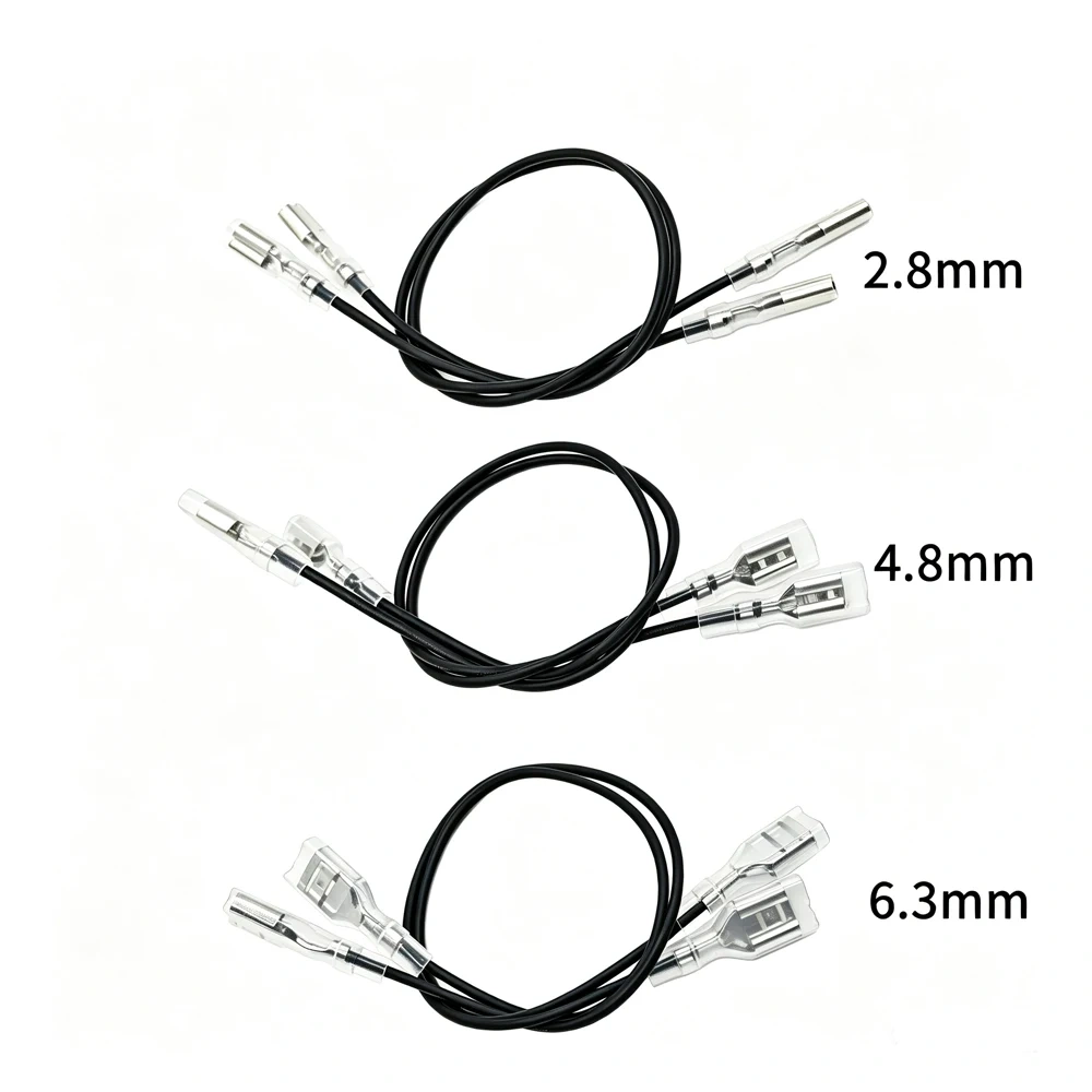 10PC 2.8MM/4.8MM/6.3MM Plug-in Spring Strip Terminal Block  with Sheath Single/Double Head Harness Connection Wire