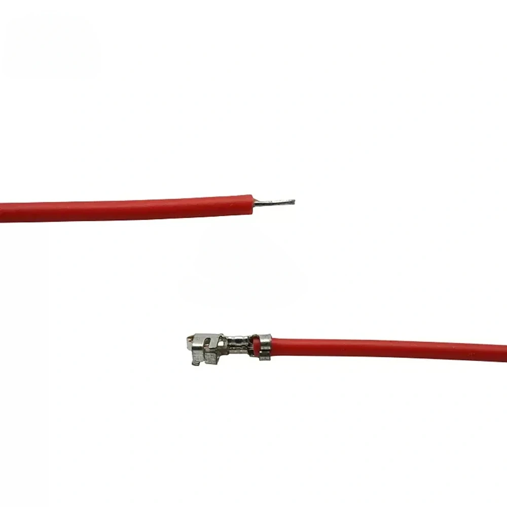 100pcs XH2.54mm 26/24/22Awg XHB Single/Double Ended Terminal Crimped 6/10/15/20/30/50/100cm Electronic Terminal PVC Color Wire