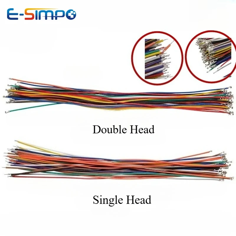 100PCS  SH GH 1.0mm 1.25mm Pitch Connector Terminal Wire Electronic Wire Single /DoubleHead 10/15/ 20/30cm without housing