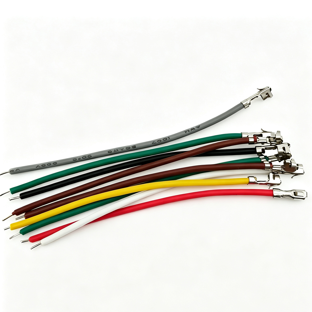 100pcs XH2.54/PH2.0MM Single Double Head Terminal Crimp Colorful Electronic 10/20/30/50cm PVC Terminal Without Housing 26/24/22AWG