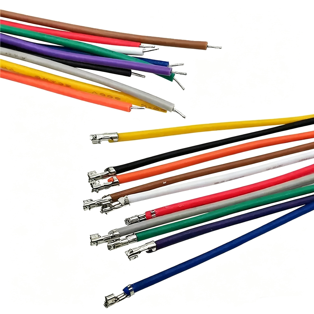 100PCS ZH1.5mm Terminal Wire Single-End Double-End Stripped Only  Connection Wire 28AWG 100/150/200/300/mm