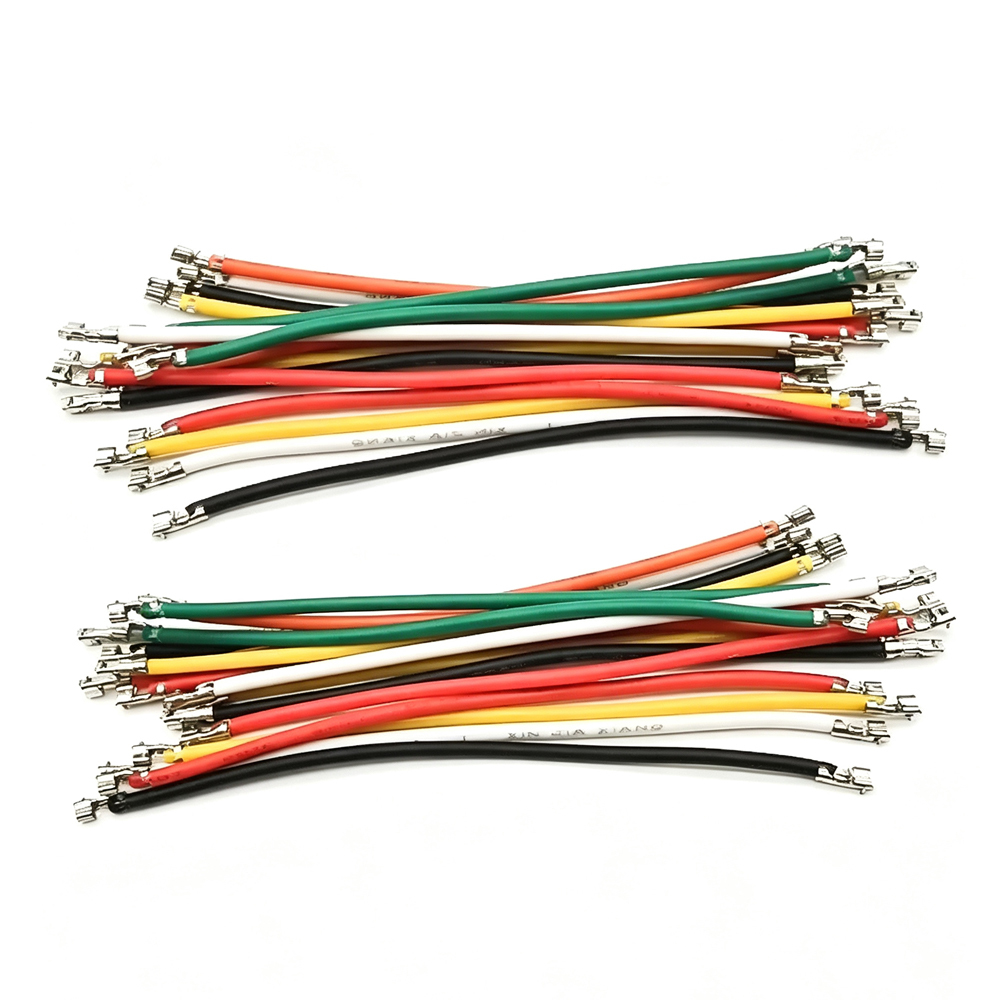 100PCS ZH1.5mm Terminal Wire Single-End Double-End Stripped Only  Connection Wire 28AWG 100/150/200/300/mm