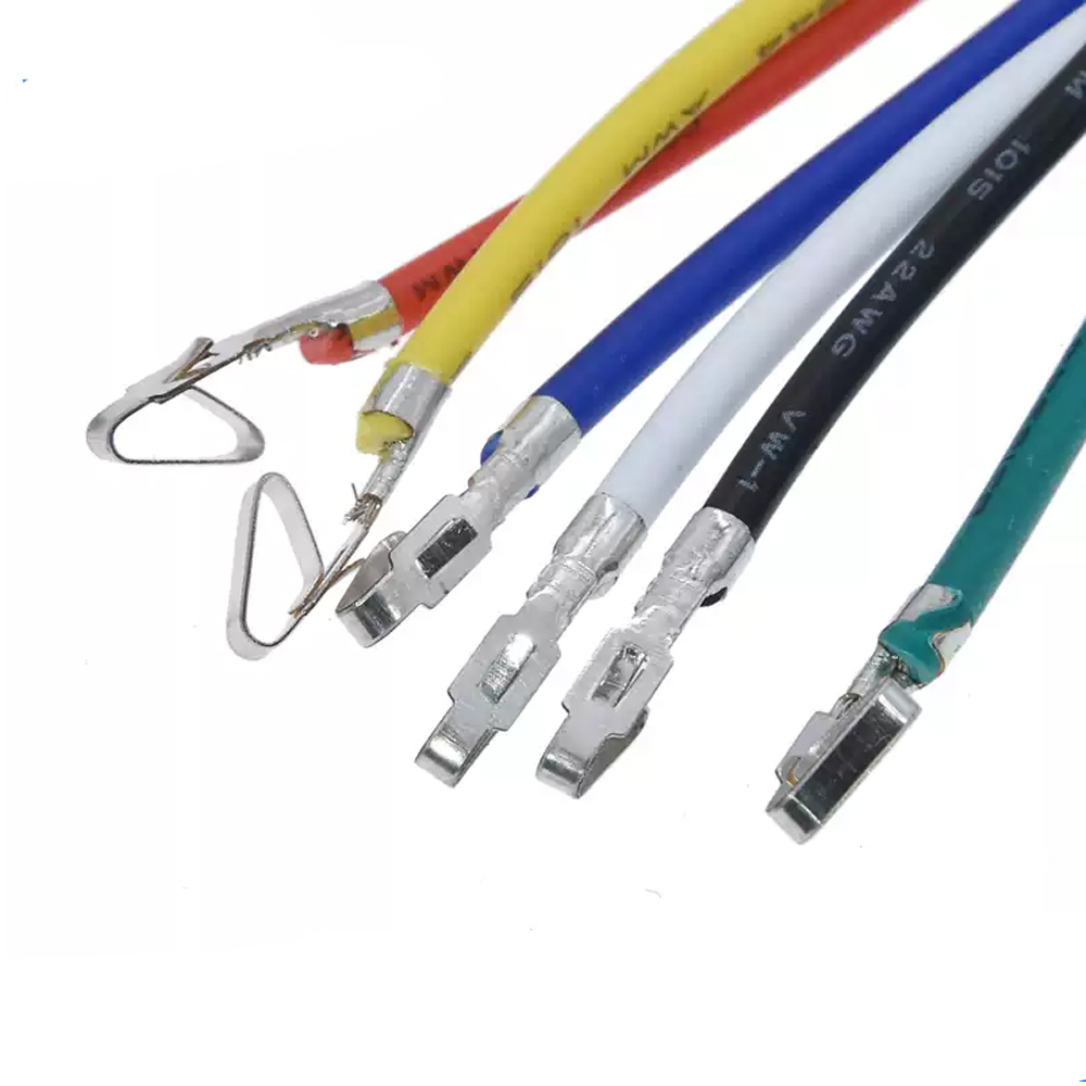100PCS CH3.96 Pitch Electronic Terminal Wire Single/Double Head 5.08 Universal 20AWG Color Connection Harness 10/20/30/40CM