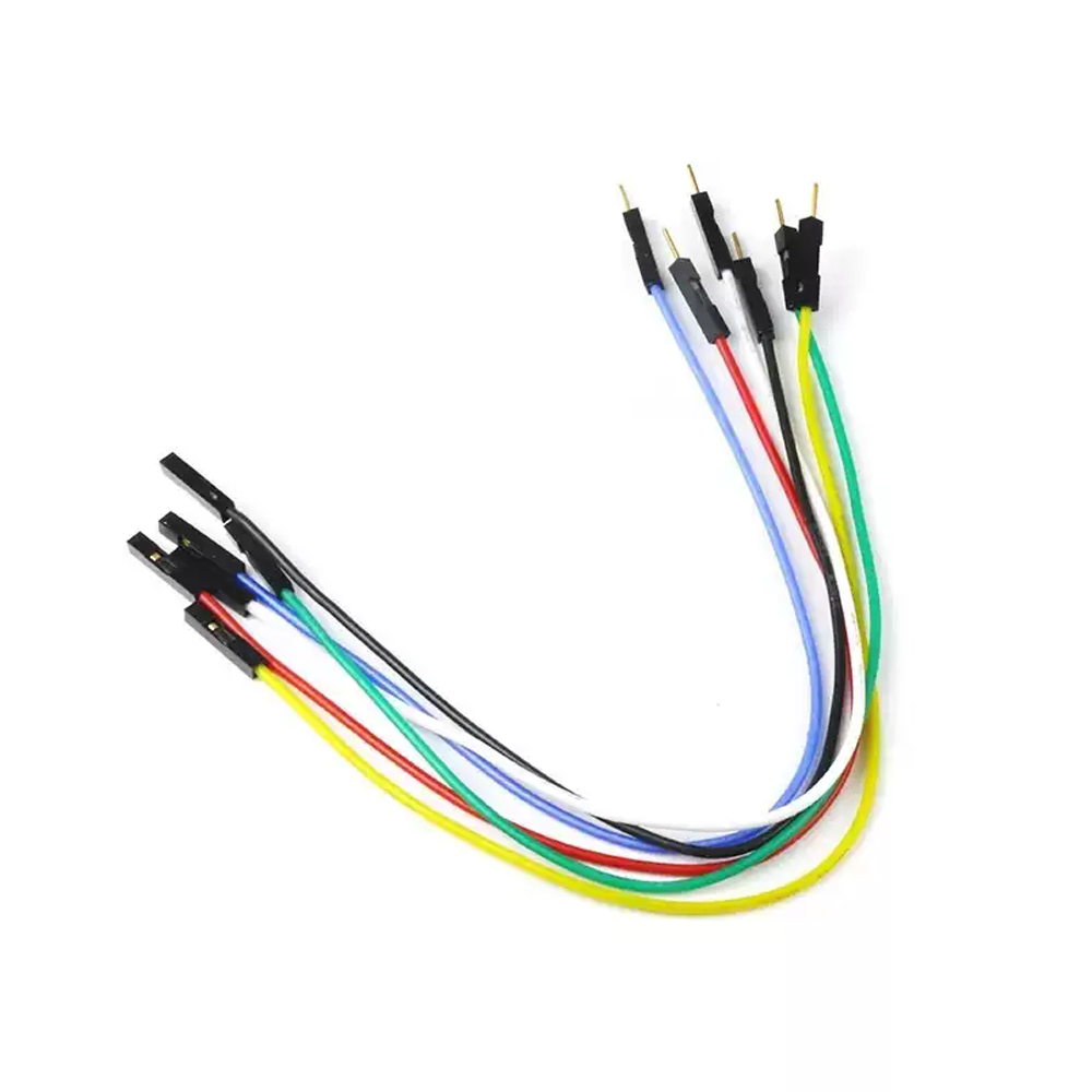 100pcs Silicon dupont 2.54mm 1P Soft High Temperature Resist Cable Male Female 26AWG For DIY Arduino Breadboard Black White