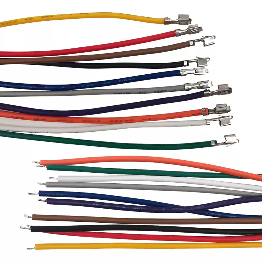 100pcs VH3.96 Terminal Connection Wire Single And Double Headed Pressed Plug Spring  22AWG Color Electronic Wire 10/20/30/50CM
