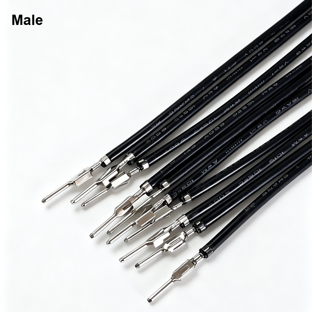 100pcs VH3.96 Terminal Connection Wire Single And Double Headed Pressed Plug Spring  22AWG Color Electronic Wire 10/20/30/50CM