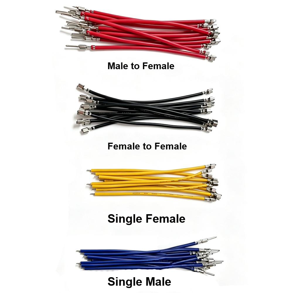 100pcs VH3.96 Terminal Wire UL1015 20AWG Circuit Board Connection Wire Single And Double Ended Wire Plug Harness 10/20/30/50CM