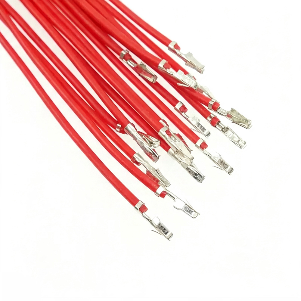 100pcs PHB2.0mmTerminal Wire Single Head Double Head Connection Wire Double Row With Lock Buckle Color Electronic Wire 100/150/200/300/500mm
