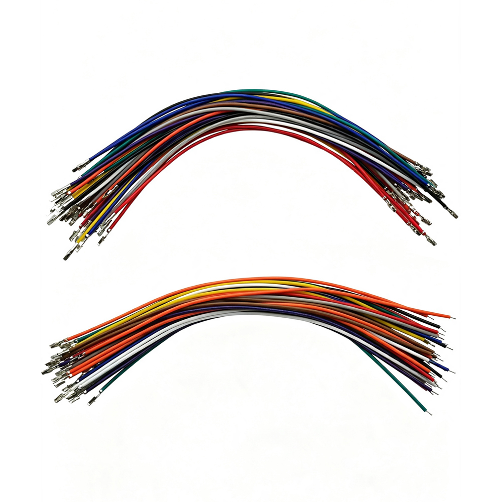 100pcs PHB2.0mmTerminal Wire Single Head Double Head Connection Wire Double Row With Lock Buckle Color Electronic Wire 100/150/200/300/500mm
