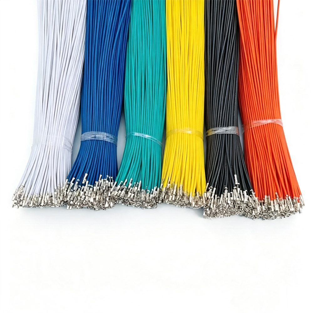 100pcs PHB2.0mmTerminal Wire Single Head Double Head Connection Wire Double Row With Lock Buckle Color Electronic Wire 100/150/200/300/500mm