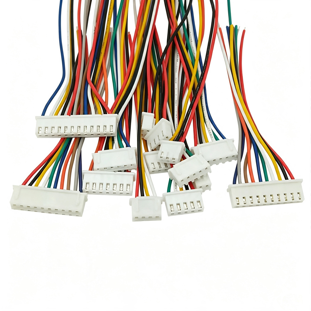 100pcs XH2.5 MM Spacing Terminal Wire 2P-12P Single/Double head Connection Wire electronic Plug Wire 100-500mm 22/26AWG