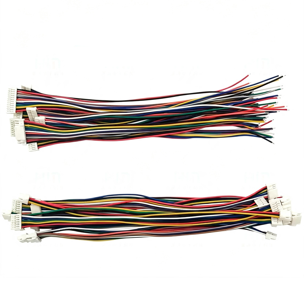 100pcs GH1.25 2/3/4/5/6-16 Pin Single/Double Side GH Series 1.25mm Male Plug Connector with Wire 10/15/20/30/100cm 1007 28AWG