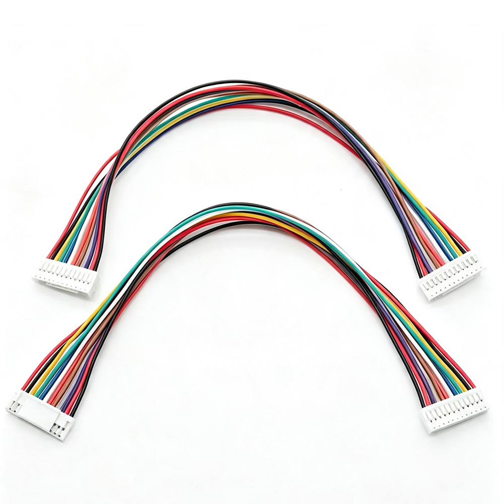 100pcs GH1.25 2/3/4/5/6-16 Pin Single/Double Side GH Series 1.25mm Male Plug Connector with Wire 10/15/20/30/100cm 1007 28AWG