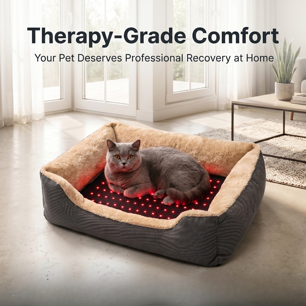 Red light therapy pet mat