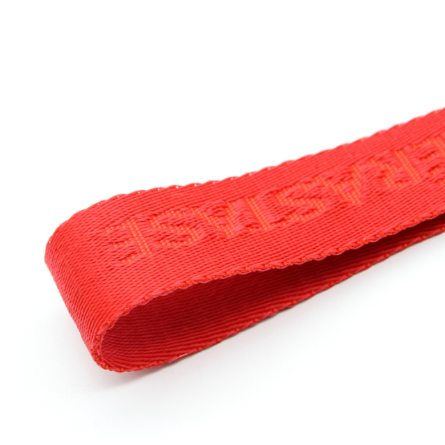Red Polypropylene Jacquard Webbing