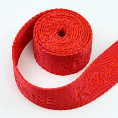 Red Polypropylene Jacquard Webbing