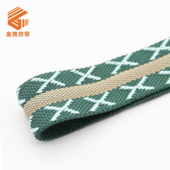 Factory wholesale 35mm polyester jacquard webbing luggage backpack shoulder strap sports equipment webbing messenger bag shoulder strap